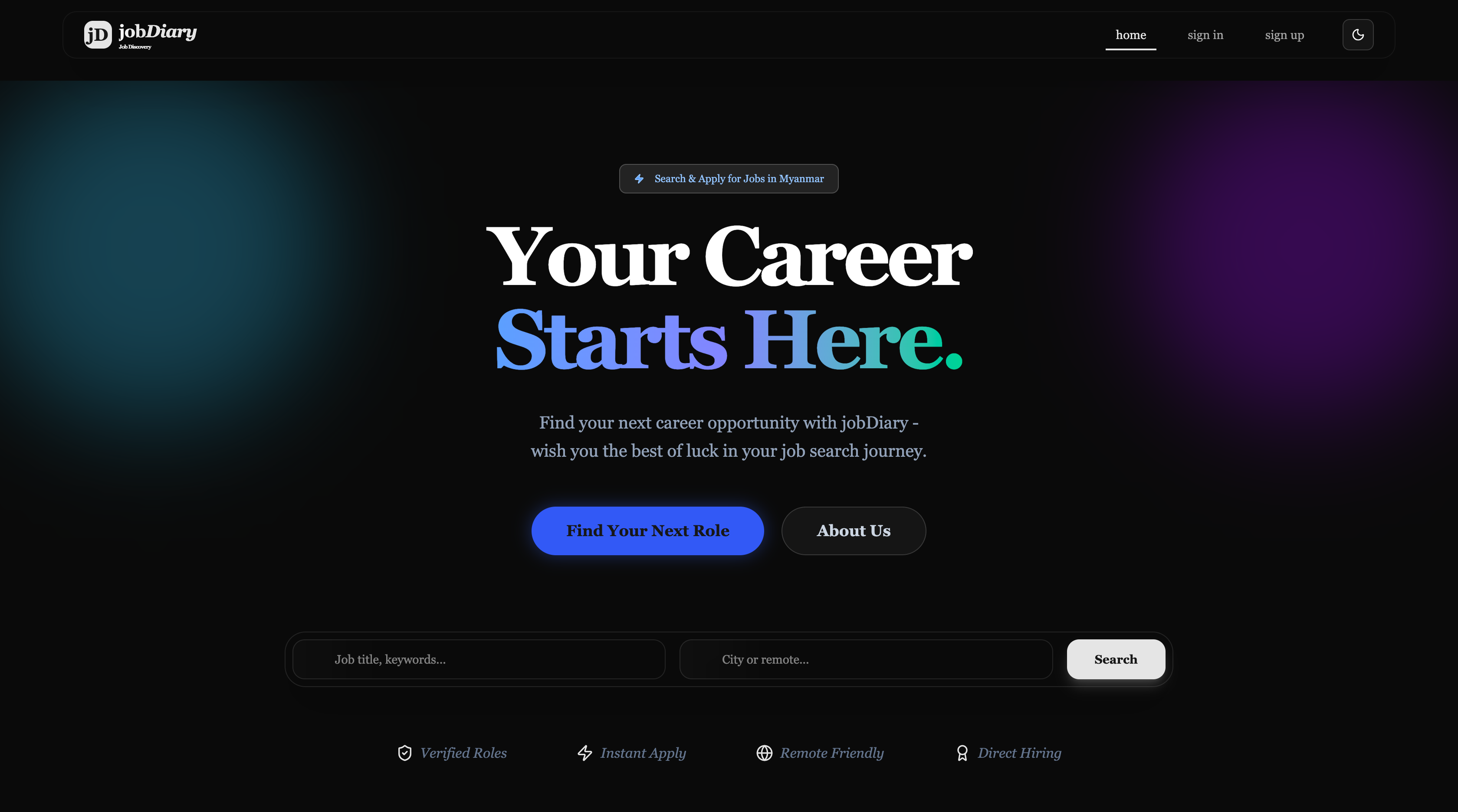 jobDiary - Job Application Tracker