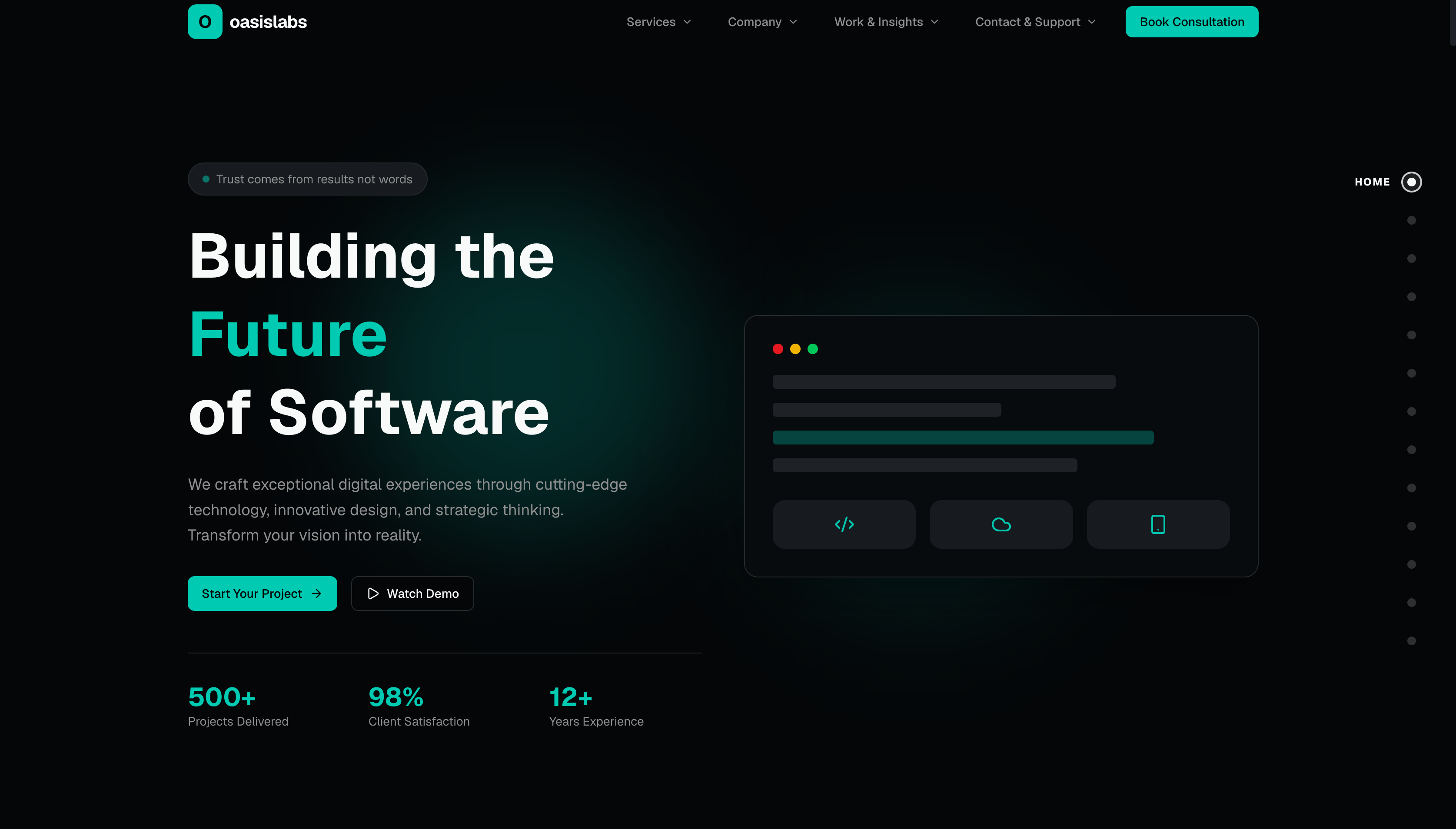 Oasislab - Tech Platform